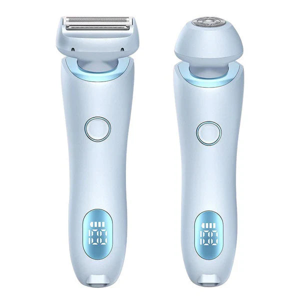 2 In 1 Hair Removal Epilator USB Rechargeable Trimmer Women Body Razor Face Leg