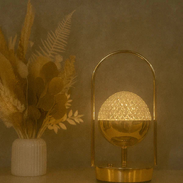 Crystal Patterned Decorative Table Lamp